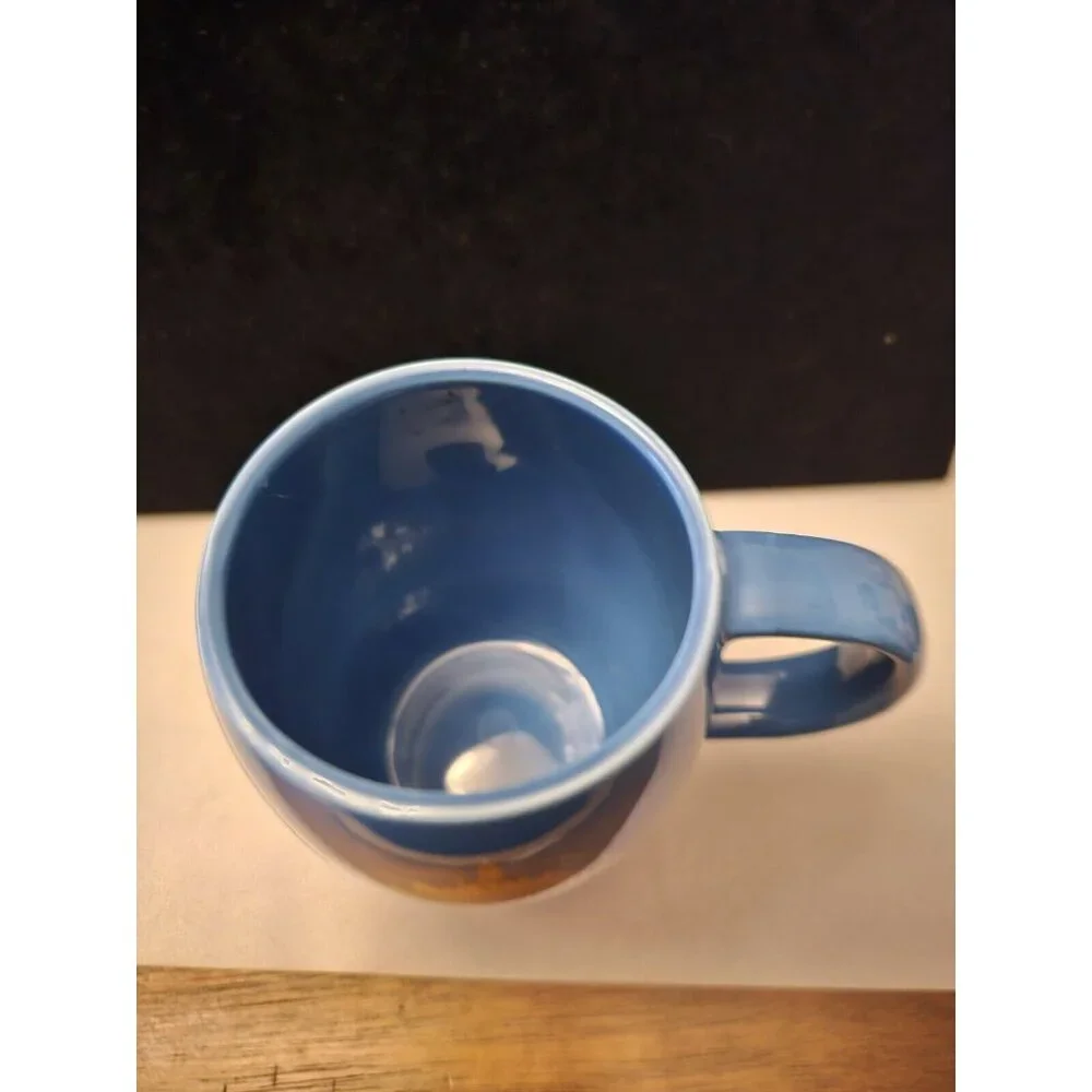 RARE Walt Disney Pictures Coffee Mug Travel Tumbler‎ Blue & Silver
